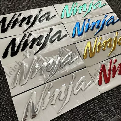 Motorcycle Fuel Tank Emblem Decal Track Bike Badge Sticker For Ninja Kawasaki • $9.52