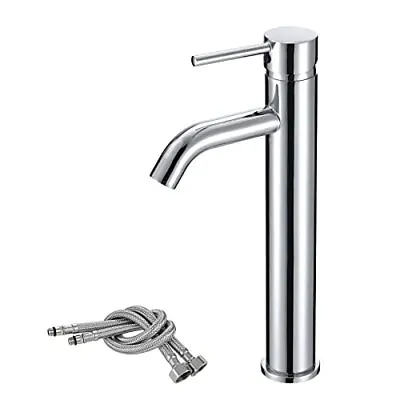£27.26 • Buy Mighbow Bathroom Basin Mixer Tap High Rise Tall Basin Mono Counter Top Vessel