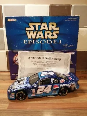 Limited Edition 1:24 Jeff Gordon #24 Star Wars/pepsi Nascar Die-cast Collectable • £30