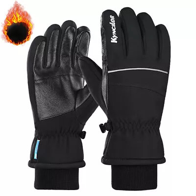 Winter Gloves -30℉ Waterproof Ski Gloves Deerskin Suede Touch Screen Work Gloves • $10.99