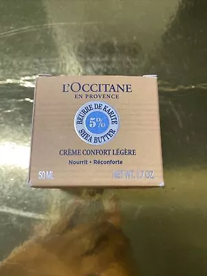 L'Occitane Shea Butter Light Comforting Face Cream - 1.7 Oz - New In Box • $15