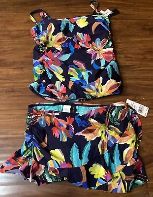 La Blanca Women’s 2 Piece Bathing Swim Suit Tankini Size 6 • $29.95