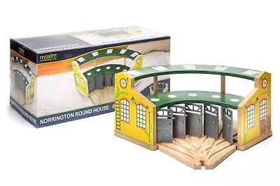 Maxim Enterprise Inc. Wooden Train Round House With 5-Way Switch Track For K... • $65.56