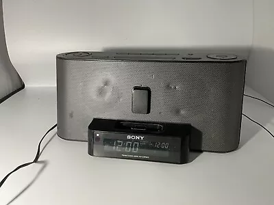 SONY Dream Machine ICF C1iPMK2 Alarm Clock Radio FM/AM IPhone IPod Dock • £7.50