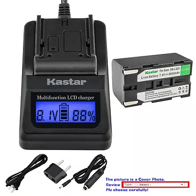 Kastar Battery LCD Fast Charger For Samsung SB-L320 & VP-L650 VPL650 Camcorder • $21.99