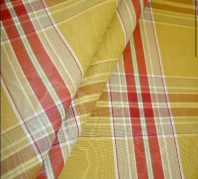 Lily Color Goldenrod Plaid On Moire • $25