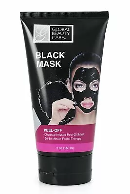 Global Beauty Care Black Mask: Charcoal Infused Peel-Off Mask 5 Oz • $6.99