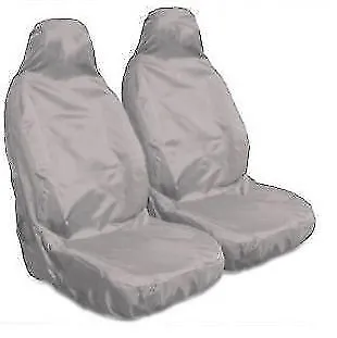 FOR VAUXHALL CORSA C 01-07 - Heavy Duty Grey Waterproof Car Seat Covers 2 Fronts • $21.10