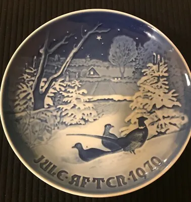 B&G Bing Grondahl 8000 9070 1970 Pheasants In The Snow At Christmas Plate • $11.32