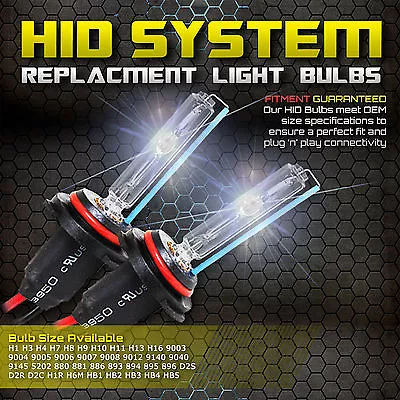 Replacement 35W 55W HID XENON LIGHT BULBS H1 H4 H3 H7 H10 9006 9007 H13 5k 6k • $15.43