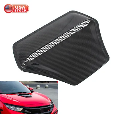 Universal Car SUV Hood Scoop Vent Cover Trim TR Style Carbon Fiber Color US Ship • $60.99