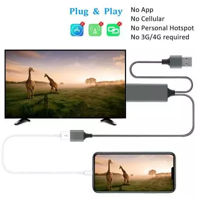 USB To HDMI Cable Converter Adapter Mirror Cast MHL Cable Micro USB Type C To HD • $23.06