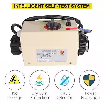 $139.99 • Buy Automatic Swimming Pool Thermostat SPA Hot Tub Water Heater Thermostat Pump 3KW