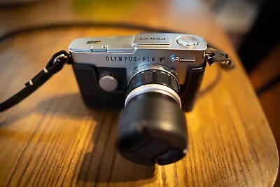 Vintage Olympus Pen FT W/ 40mm 1.4  Tested.  With Leather Case From USA • $120