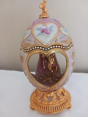 Franklin Mint Faberge Egg Carousel Horse Figurine • $125
