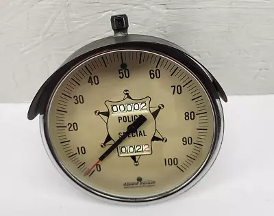 Vintage 1930s 1940s Stewart Warner Police Special Speedometer 100 MPH Rare • $895