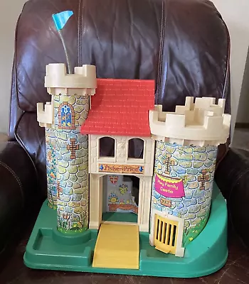 Fisher Price Little People  Play Family Castle 993 Vintage Toy Building Retro • $22.49