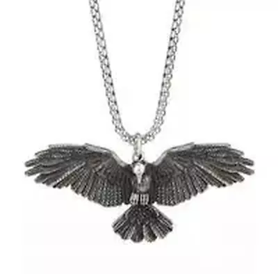 Sparkling Zircon Fly Eagle Pendant Necklace For Men Hip Hop Rock Party Jewelry • $11.99