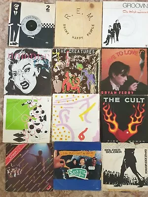 Joblot 176 X 7  Vinyl Record Collection Indie Alternative Rock REM OMD The Beat • £24