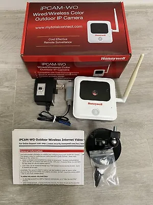 $14.99 • Buy Honeywell IPCAM-WO Colored Wired/Wireless Outdoor IP Camera - Used