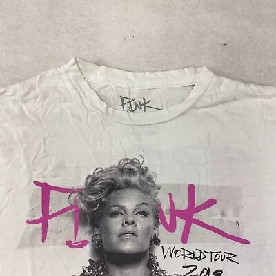 P!NK Beautiful Trauma Graphic Tee Thrifted Vintage Style Size M • $17.50
