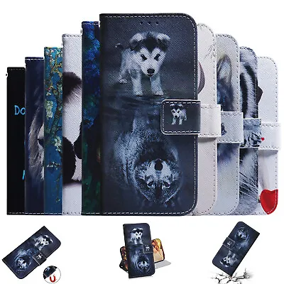 Luxury PU Leather Painted Soft Card For Xiaomi Redmi 12C 10X 11A 9ACtiv 9T Cover • $11.40