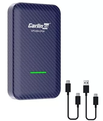 Carlinkit 4.0 Wireless Carplay Android Auto Adapter Multimedia Video Play • $29.99