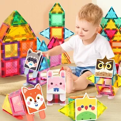 WONDERFUL ZOO Magnetic Tiles Building Toy Educational STEAM Toy For Toddlers 3+ • $28