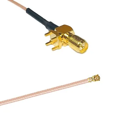 RG178 RP-SMA Female PCB Tall To IPX U.FL Coax RF Cable USA-Ship • $7.99