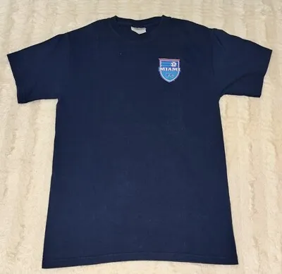 Vintage Miami Fusion FC Soccer Logo T-Shirt MLS Mens Small USL • $12.99