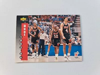 1993-94 Upper Deck Basketball # 223 Miami Heat Schedule • $5.84