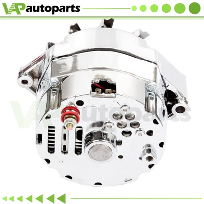 $81.32 • Buy Alternator For 110A Chrome BBC SBC Chevy 110AMP Street Rod GM 1 Wire 1975-1985