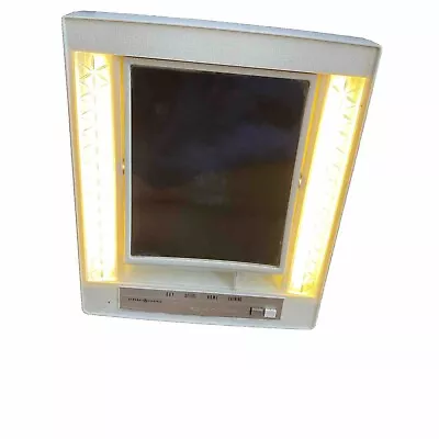 Vintage 1970’s General Electric Lighted Makeup Mirror Vanity Model B2IM-1 • $15