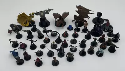 E12 D&D: Dungeons & Dragons Minis Lot 50 Figures All Pictured FREE SHIPPING • $56