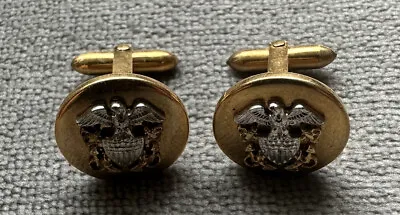 Vintage Military Cufflinks Gold Filled • $19.99