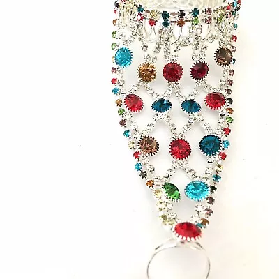 £12.99 • Buy Pakistani Indian Kid Bracelet Multi Colour Bracelet Children Size With Ring