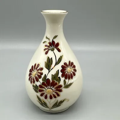 ZSOLNAY HUNGARY HAND PAINTED VASE 11.5cm High • £12