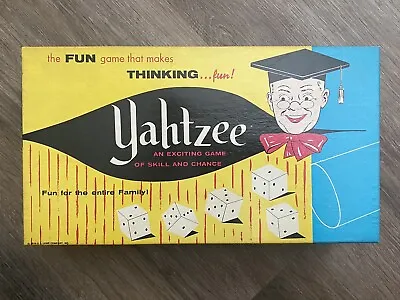 Vintage 1961 Yahtzee Game E.S. Lowe No. 950 With Extra Score Sheets • $12