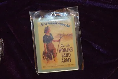 Join The Women's Land Army (For A Healthy Happy Job) Keyring - Opie Collection • £7