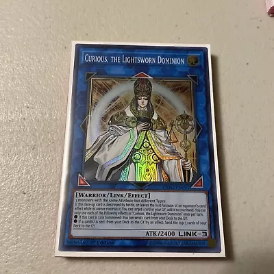 Yu-Gi-Oh! TCG Curious The Lightsworn Dominion Extreme Force Exfo-En091 1st... • $1.25