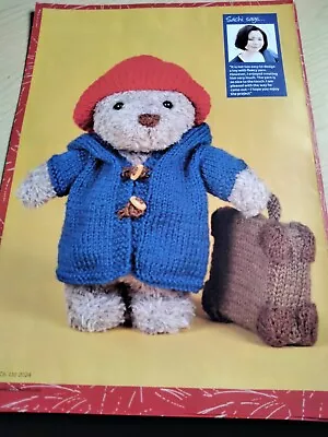 Paddington Soft Toy Knitting Pattern. Double Knit/Truffle. 25 Cm Tall. • £1.39