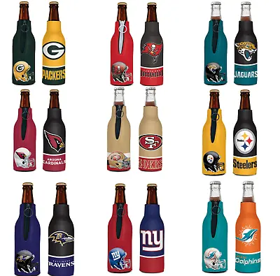 £7.99 • Buy Official NFL Bottle Cooler Zip Up / Knitted Style Choose Your Team - Brand New