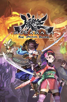 Muramasa The Demon Blade Rebirth Wii PS Vita Premium POSTER MADE IN USA - MUR017 • $13.48