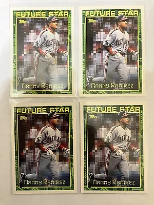 Lot 4 Manny Ramirez 1994 Topps ￼Future Stars Boston Red Sox Guardians Rookie RC • $9.95