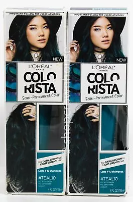 2 L'Oreal Colorista Semi-Permanent Temporary Hair Color #Teal10 • $11.50