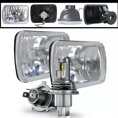 Pair 5x7  7x6  LED Headlights Bulb For Ford E-150 E-250 Econoline Van Club Wagon • $139.99