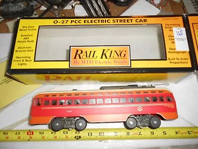 O Gauge MTH 30-2513-0 Pacific PCC Electric Street Car In Box. Works. • $140