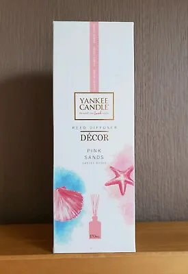 NEW & SEALED YANKEE CANDLE REED DIFFUSER  DECOR  PINK SANDS  170ml  • £19.99
