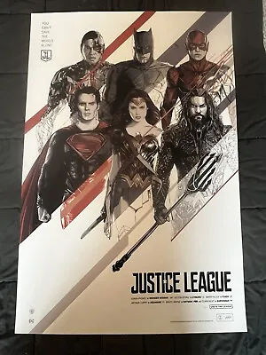 Oliver Barrett Justice League Art Batman Superman DC Comics Mondo Poster Print • $60