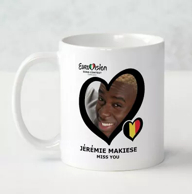 £8.99 • Buy Eurovision 2022 Belgium Jeremie Makiese Miss You Mug Eurovision Party Gift